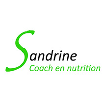 Logo et lien vers site de Sandrine Coach en nutrition